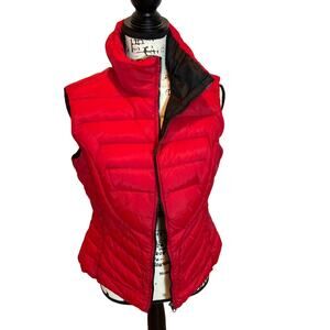 🔥 Be by Blanc Noir Red Puffer Vest – Size Large | Excellent Pre-Owned Condition